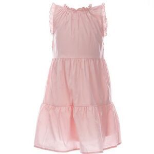 Copper Key pink ruffle dress knee length
